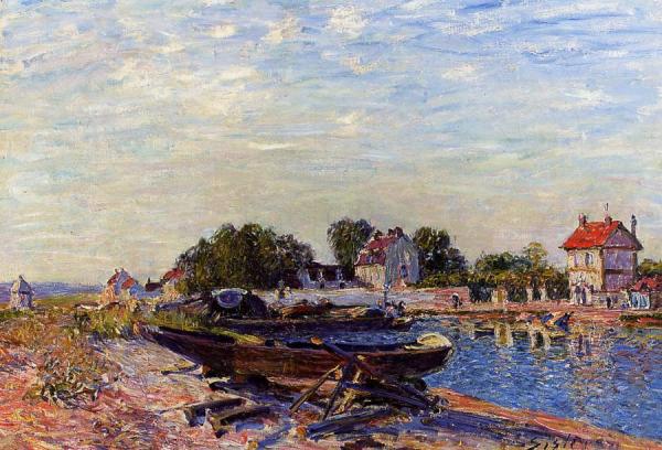 The Loing At Saint-mammes by Alfred Sisley