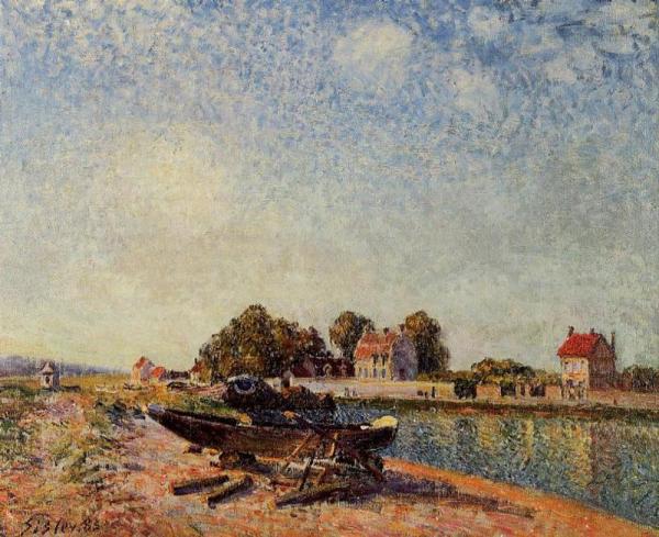 The Loing At Saint-mammes by Alfred Sisley