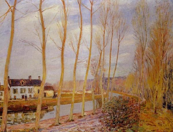 The Loing Canal At Moret by Alfred Sisley