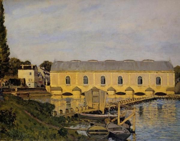 The Machine At Marly by Alfred Sisley