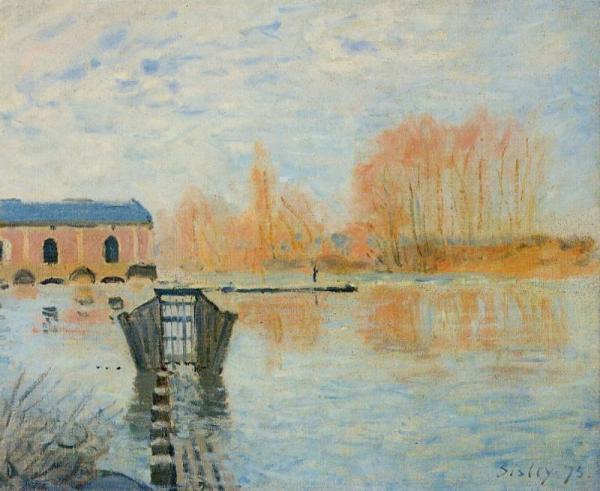 The Marly Machine And The Dam by Alfred Sisley
