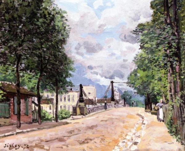 The Road From Gennevilliers by Alfred Sisley