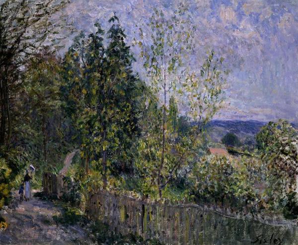The Road In The Woods by Alfred Sisley