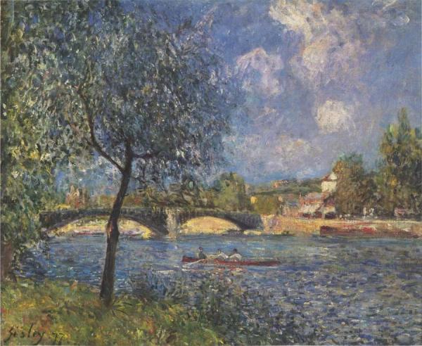 The Rowers by Alfred Sisley