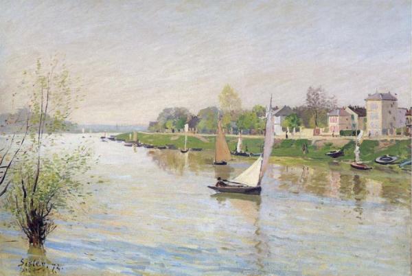 The Seine At Argenteuil by Alfred Sisley