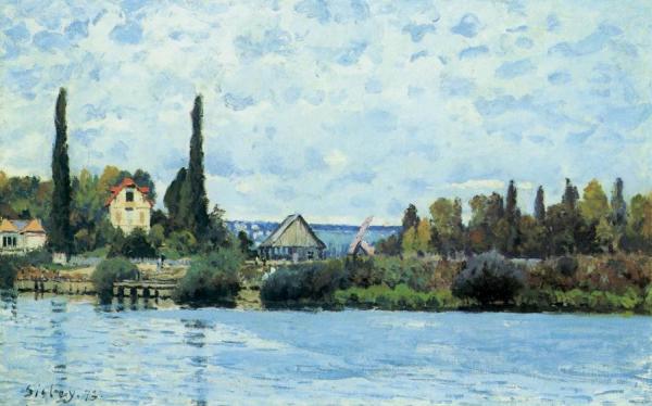 The Seine At Bougival by Alfred Sisley