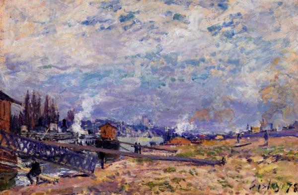 The Seine At Grenelle by Alfred Sisley