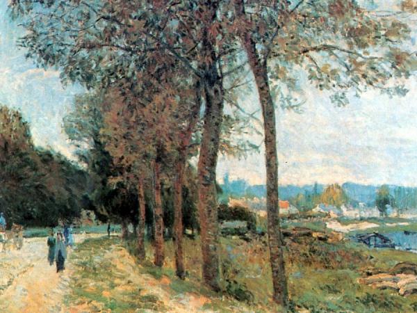 The Seine At Marly by Alfred Sisley