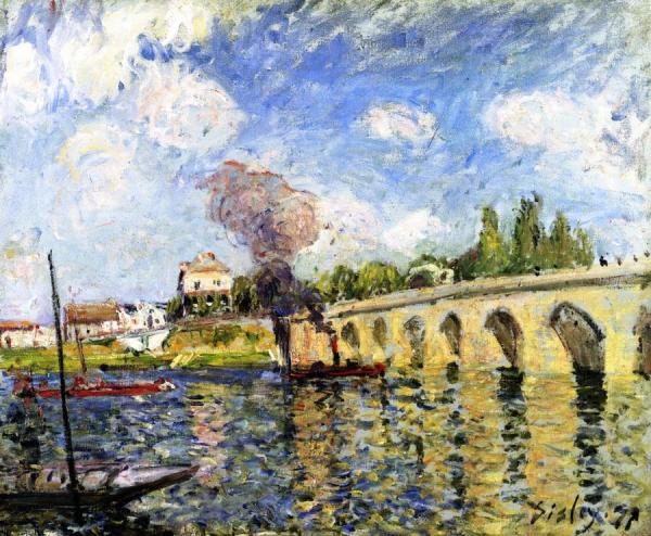 The Sevres Bridge by Alfred Sisley