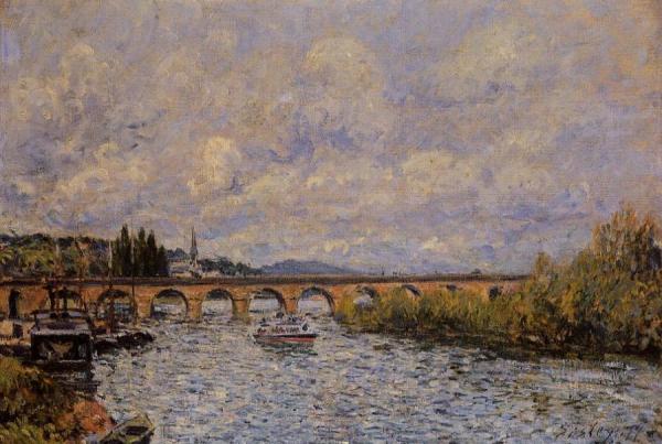 The Sevres Bridge by Alfred Sisley
