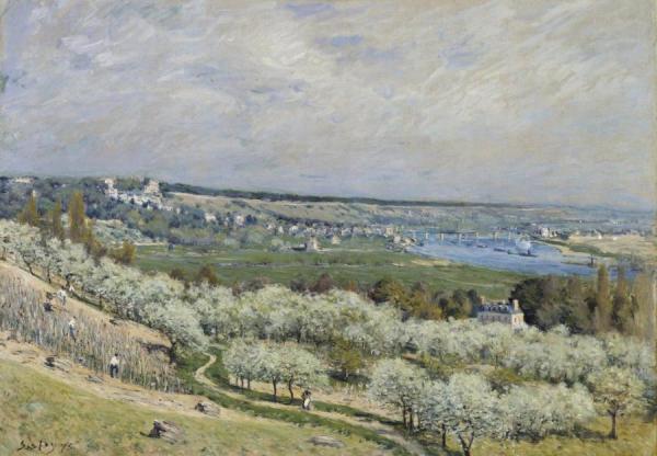 The Terrace At Saint-germain, Spring by Alfred Sisley