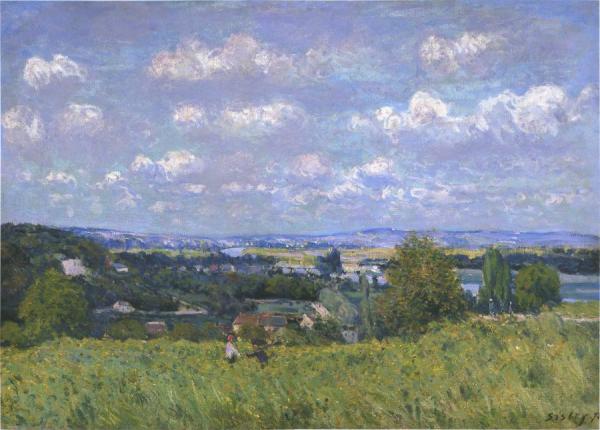 Valley Of The Seine At Saint-cloud by Alfred Sisley