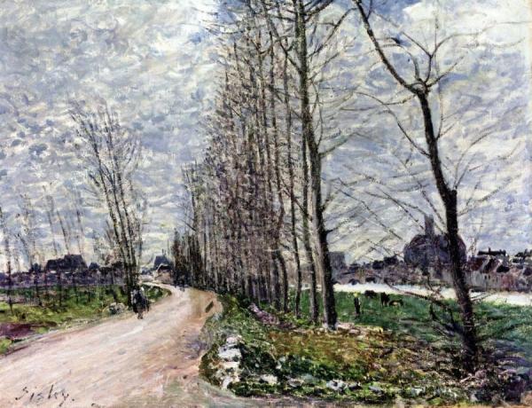 View Of Moret-sur-loing by Alfred Sisley