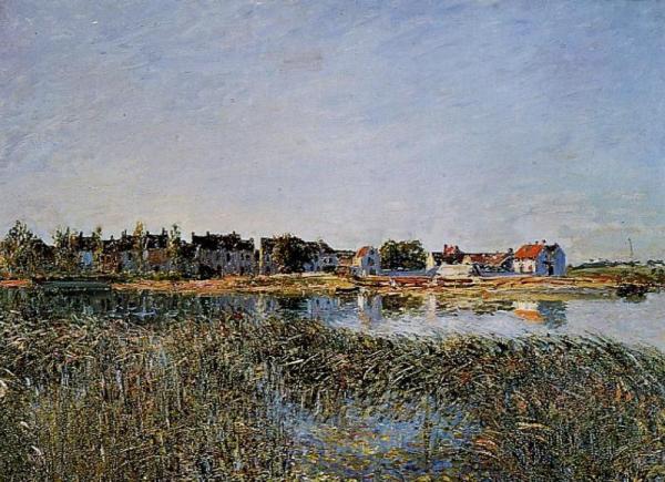 View Of Saint-mammes by Alfred Sisley