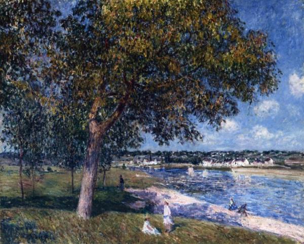 Walnut Tree In A Thomery Field by Alfred Sisley