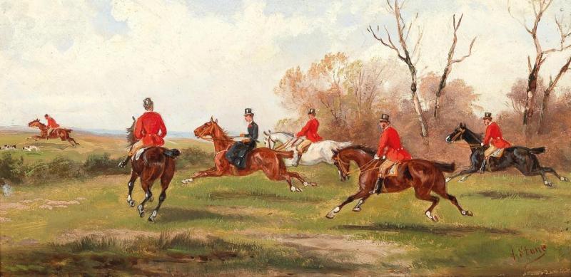 Fox Hunt, 1914 by Alfred Steinacker