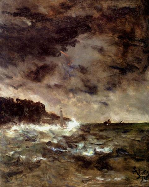A Stormy Night by Alfred Stevens