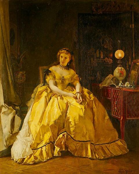 After The Ball by Alfred Stevens Oil Painting Reproductions