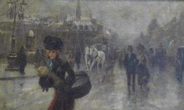 Elegant On The Boulevards by Alfred Stevens