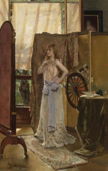 L'étude Du Rôle by Alfred Stevens