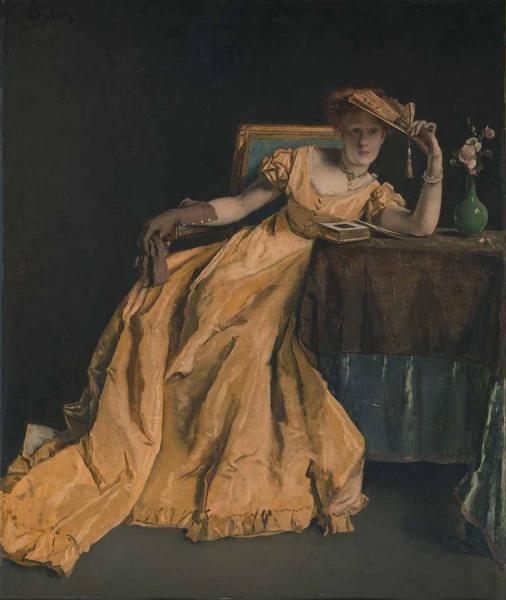 Lady In Yellow by Alfred Stevens