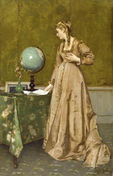 News From Afar by Alfred Stevens
