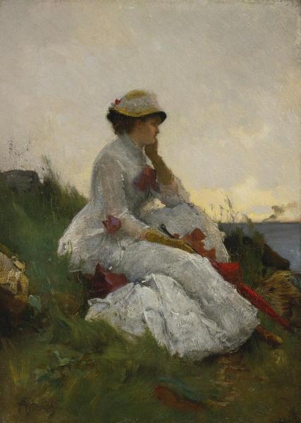 Pensive by Alfred Stevens