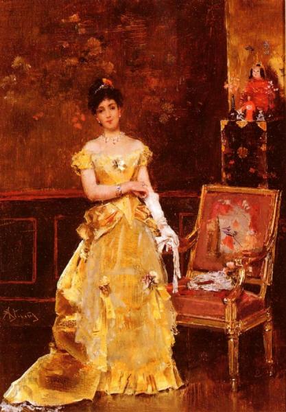 Preparing For The Ball by Alfred Stevens