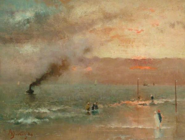 Scheveningen Sands by Alfred Stevens