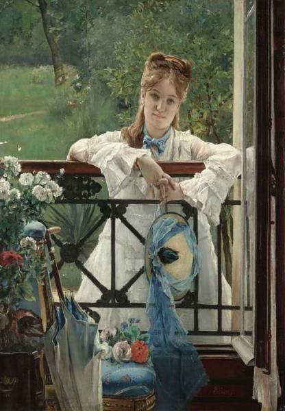 The Blue Ribbon by Alfred Stevens