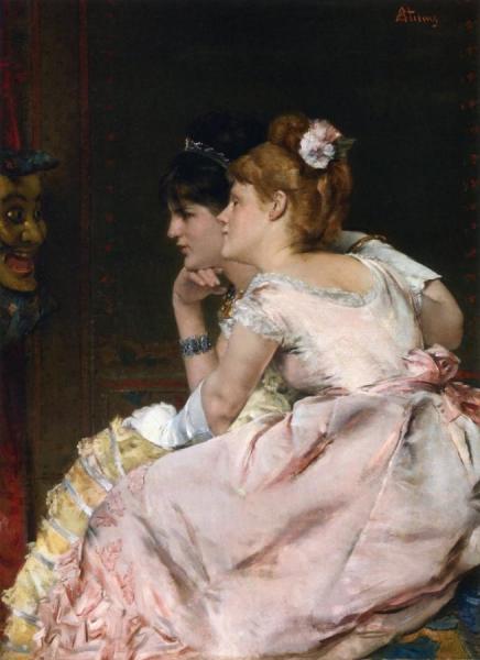 The Japanese Mask by Alfred Stevens