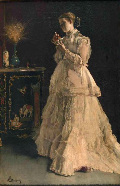 The Lady In Pink by Alfred Stevens