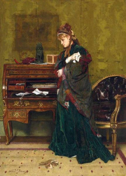 The Letter by Alfred Stevens