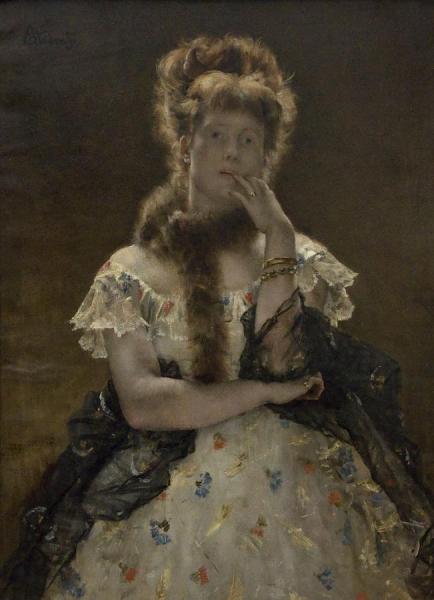 The Parisian Sphinx by Alfred Stevens