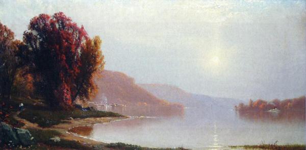 A Walk By The Lake by Alfred Thompson Bricher