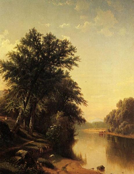 By The River by Alfred Thompson Bricher