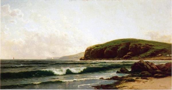 Headlands And Breakers - Grand Manan Maine by Alfred Thompson Bricher