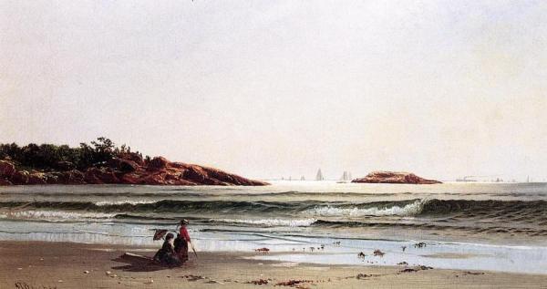 Indian Rock, Narragansett Bay by Alfred Thompson Bricher