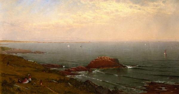Indian Rock, Narragensett Bay by Alfred Thompson Bricher
