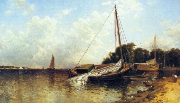 Low Tide, Narragansett Bay by Alfred Thompson Bricher