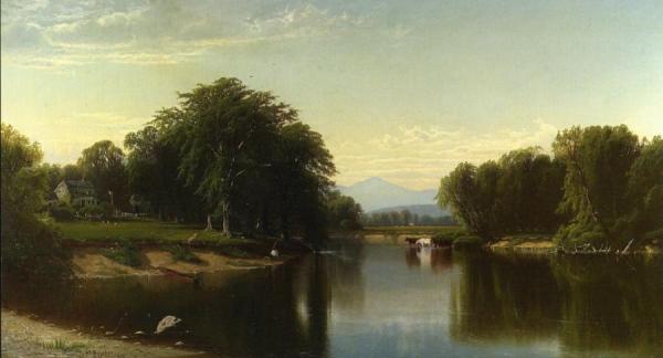 Saco River, New Hampshire by Alfred Thompson Bricher Oil Painting Reproductions