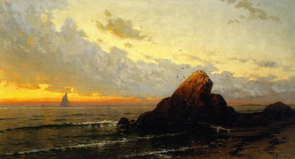 Seascape: Sunset by Alfred Thompson Bricher