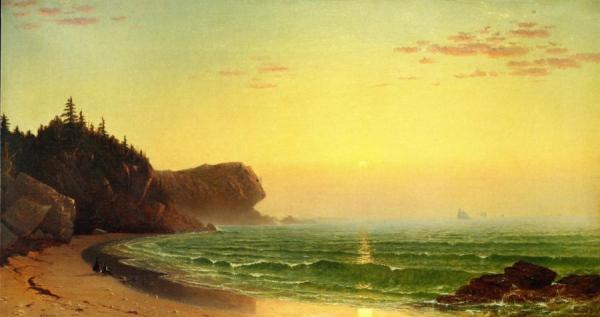 Seascape: Sunset by Alfred Thompson Bricher