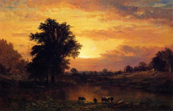 Sunset In The Catskills by Alfred Thompson Bricher