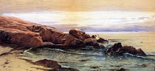 Two Women Fishing by Alfred Thompson Bricher