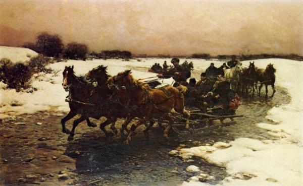 Before The Hunt by Alfred Von Wierusz-kowalski