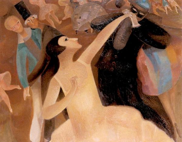 A Festive Evening (rose-marie Matthey At The Rainbow Ball) by Alice Bailly