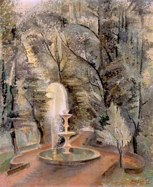 Borghese Gardens No.1, Water Fountain by Alice Bailly