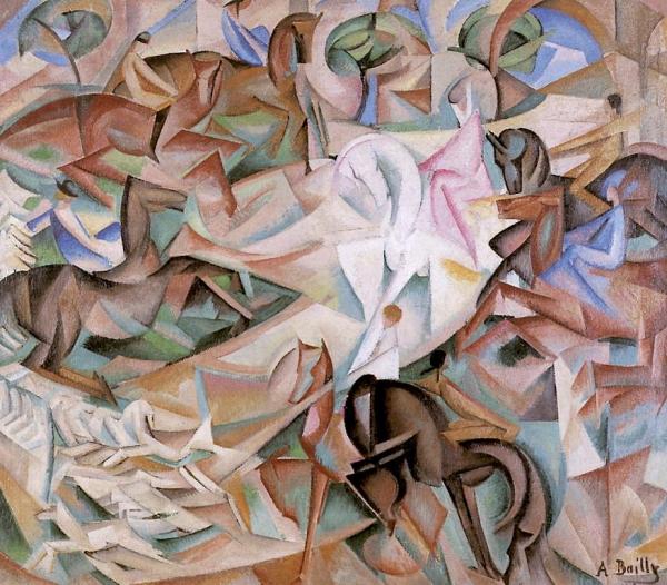Equestrian Fantasy With Pink Lady by Alice Bailly