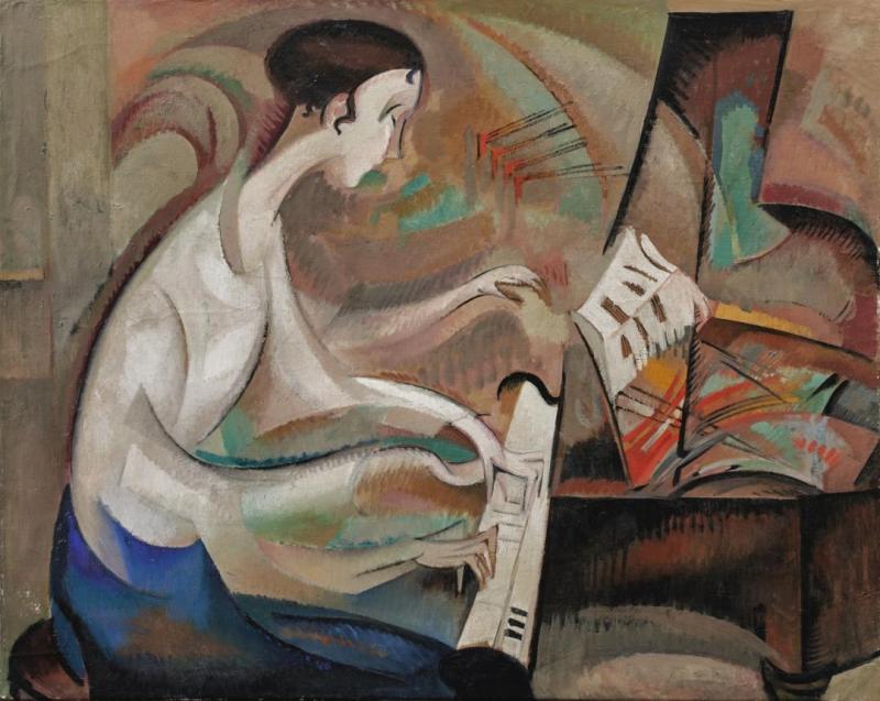 Study For "dukas Etude" by Alice Bailly Oil Painting Reproductions